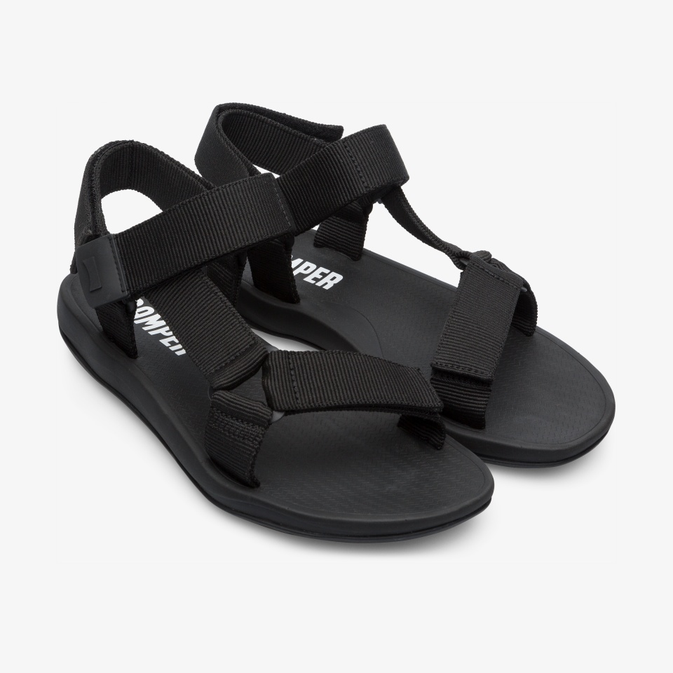 Sandalias Camper Match Hombre - Negras | Camper Online + 0547BQALO